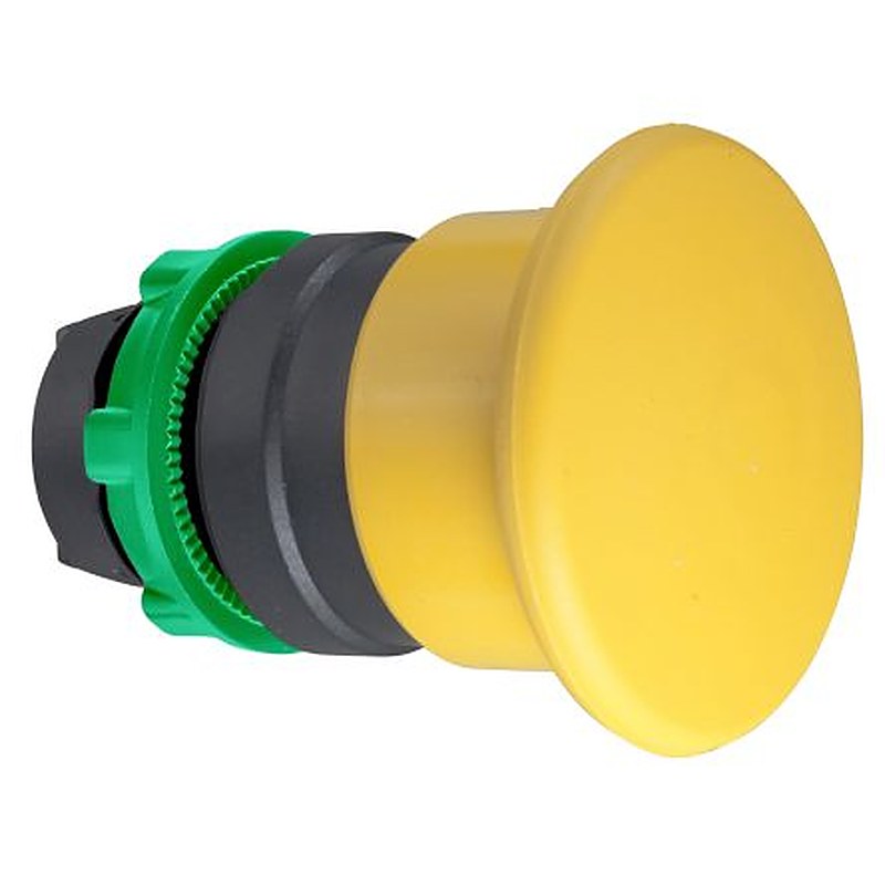 Schneider Electric Harmony Series Yellow Spring Return Push Button Head, 22 mm Cutout, IP66, IP69K