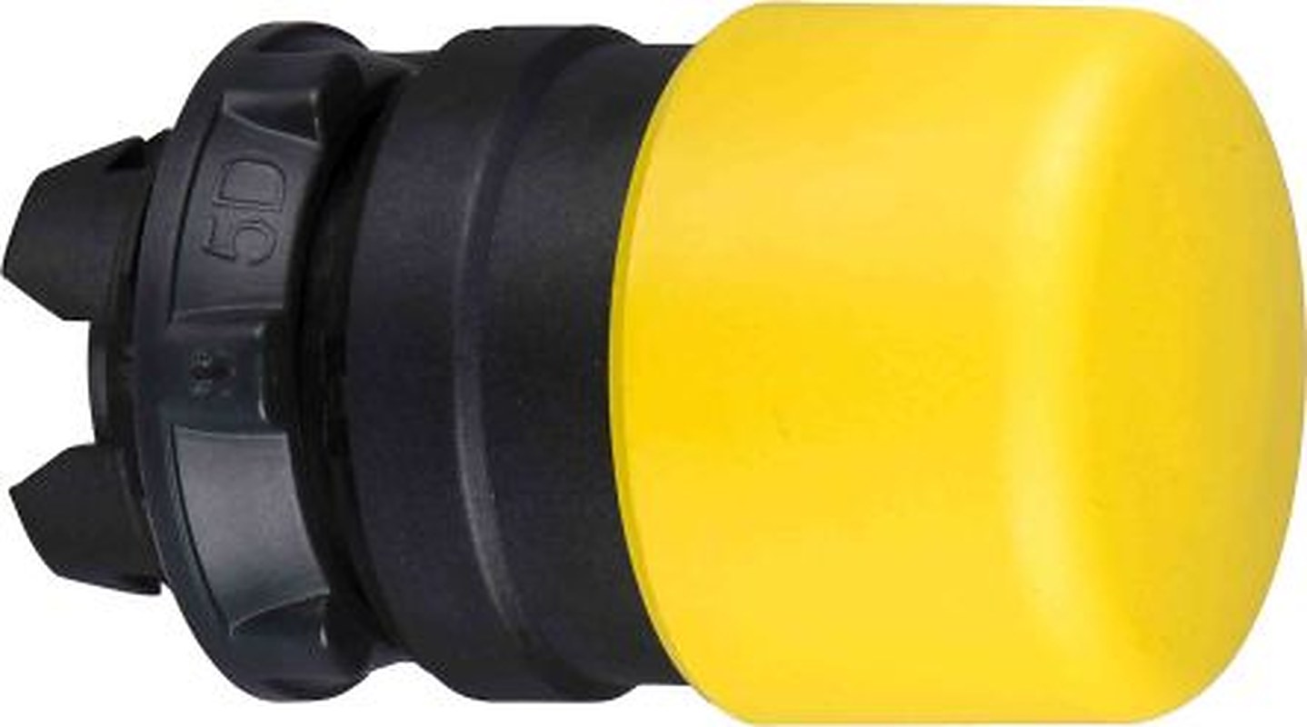 Schneider Electric Harmony Series Yellow Spring Return Push Button Head, 22 mm Cutout, IP66, IP67, IP69K