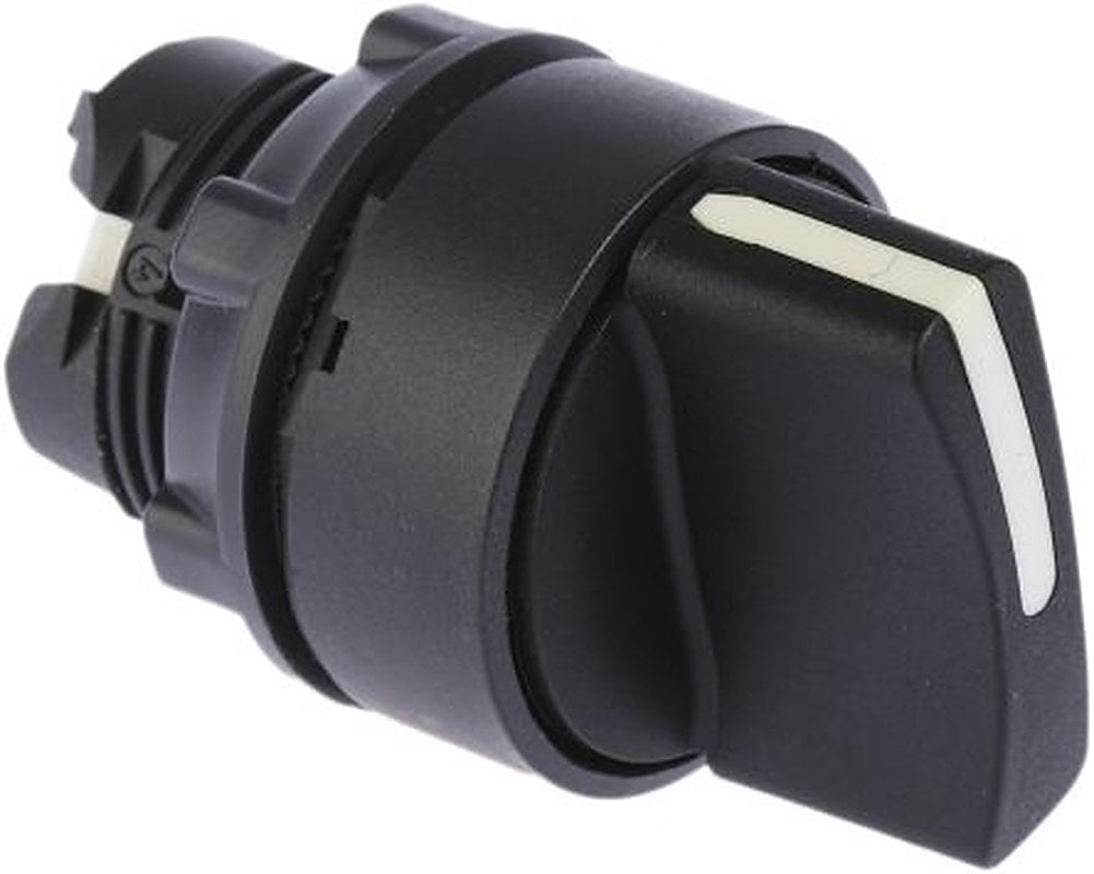 Schneider Electric Harmony Series 2 Position Selector Switch Head, 22 mm Cutout, Black Handle, IP69, IP67, IP69K