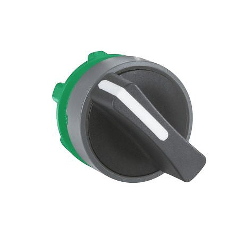 Schneider Electric Harmony Series 2 Position Selector Switch Head, 22 mm Cutout, Black Handle