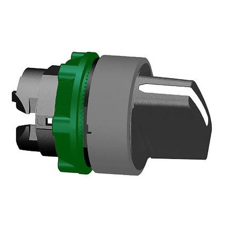 Schneider Electric Harmony Series 2 Position Selector Switch Head, 22 mm Cutout, Black Handle, IP67