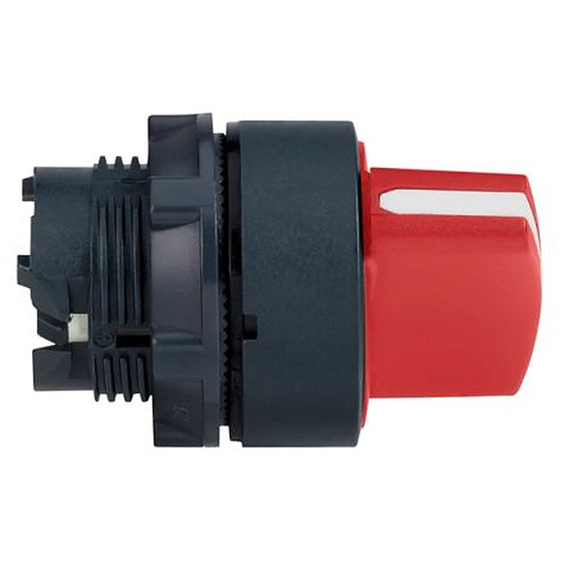 Schneider Electric Harmony XB5 Series 3 Position Selector Switch Head, 22 mm Cutout, Red Handle, IP67, IP69, IP69K