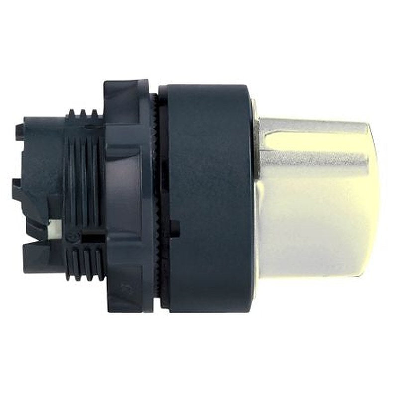 Schneider Electric ZB5 Series 3 Position Selector Switch Head, 22 mm Cutout, White Handle, IP69, IP69K, IP67