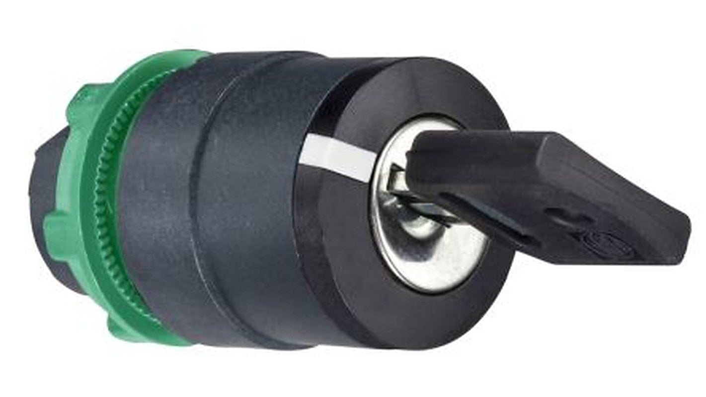 Schneider Electric Harmony 2-position Key Switch Head, Latching, 22 mm Cutout