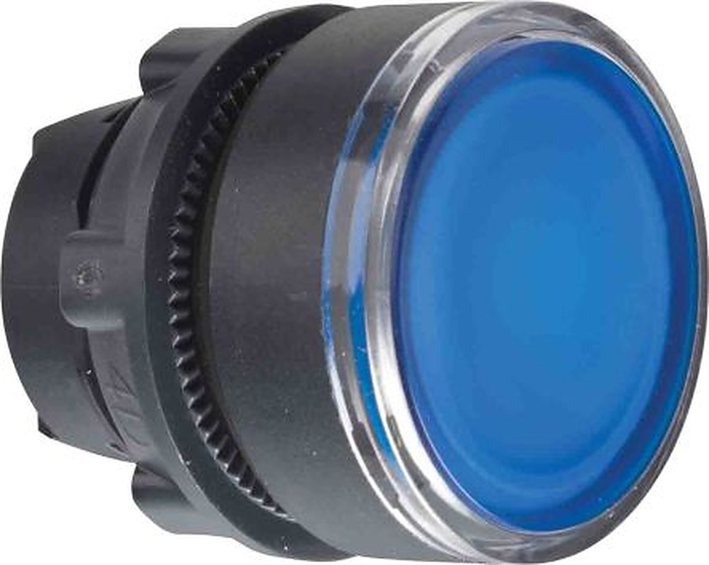 Schneider Electric Harmony Series Blue Spring Return Push Button Head, 22 mm Cutout, IP66, IP67, IP69K
