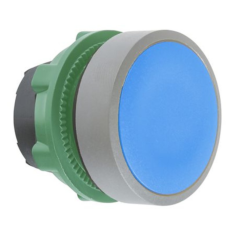 Schneider Electric ZB5A Series Blue Push Push Push Button Head, 22 mm Cutout, IP67, IP66