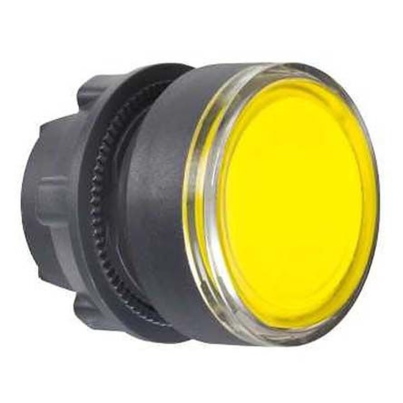 Schneider Electric Harmony XB5 Series Yellow Momentary Push Button Head, 22 mm Cutout, IP66, IP67, IP69K
