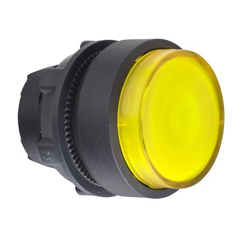 Schneider Electric Harmony Series Yellow Push Push Push Button Head, 22 mm Cutout, IP69, IP66