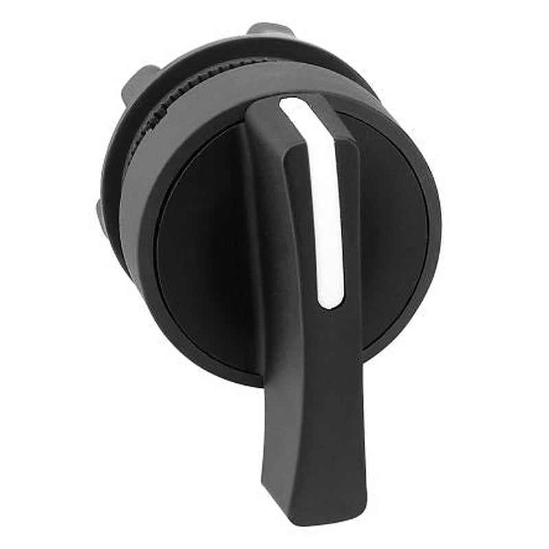 Schneider Electric Harmony Series 3 Position Illuminated Selector Switch Head, 22.4 mm Cutout, Black Handle, IP67, IP69,