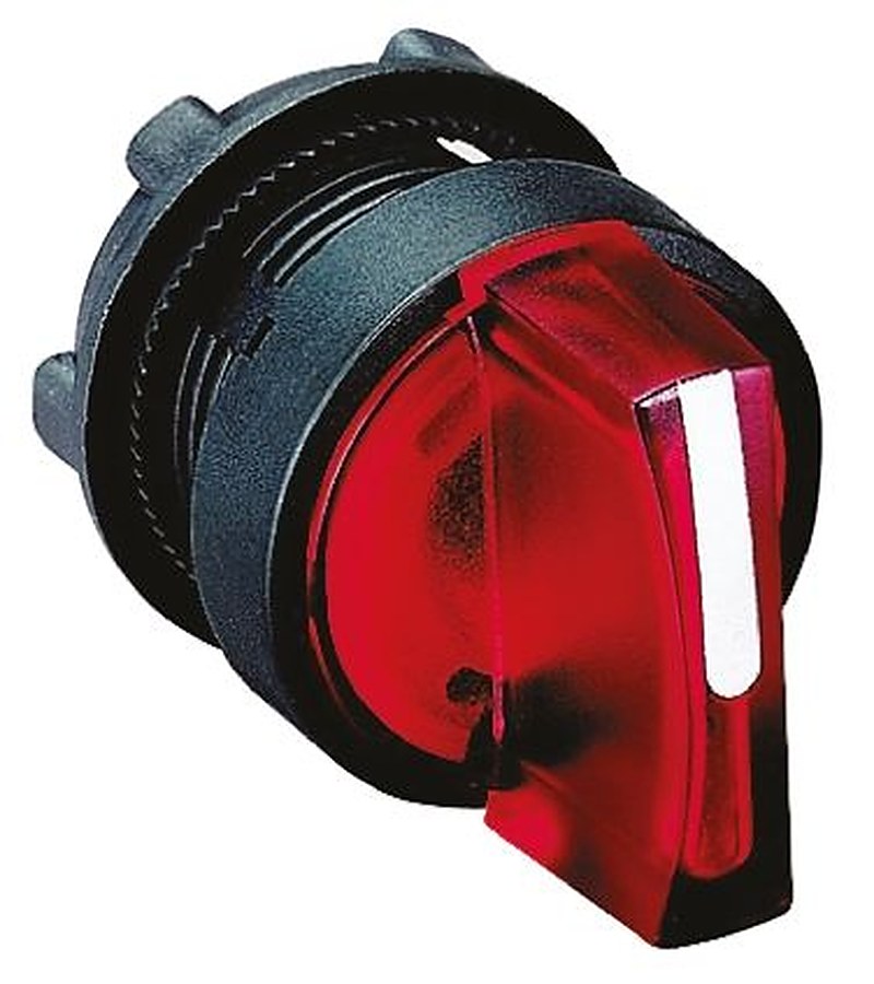 Schneider Electric Harmony Series 3 Position Illuminated Selector Switch Head, 22 mm Cutout, Red Handle, IP65