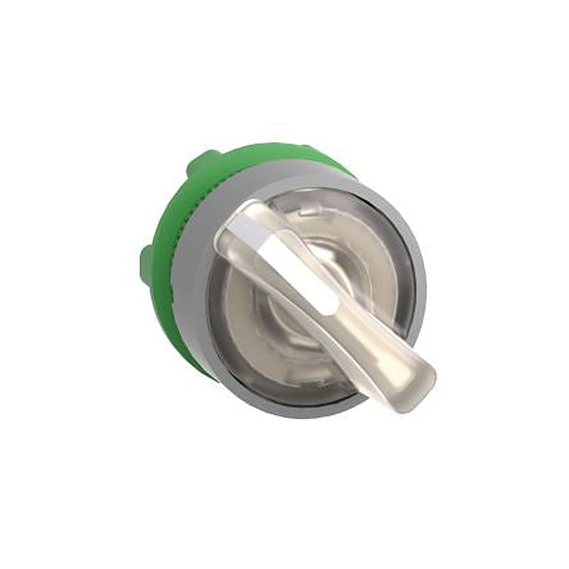 Schneider Electric Harmony Series 3 Position Illuminated Selector Switch Head, 22 mm Cutout, White, White Handle, IP67,