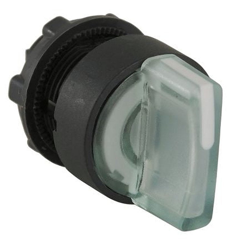 Schneider Electric Harmony Series 3 Position Illuminated Selector Switch Head, 22 mm Cutout, White Handle, IP65