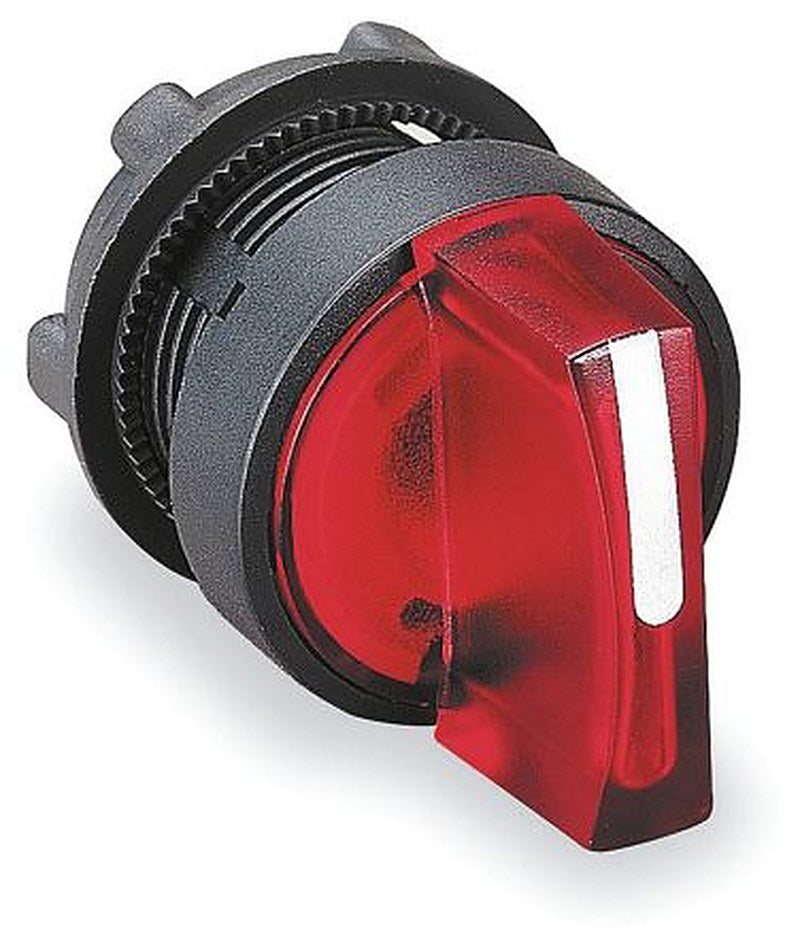 Schneider Electric Harmony Series 3 Position Illuminated Selector Switch Head, 22 mm Cutout, Red Handle, IP65