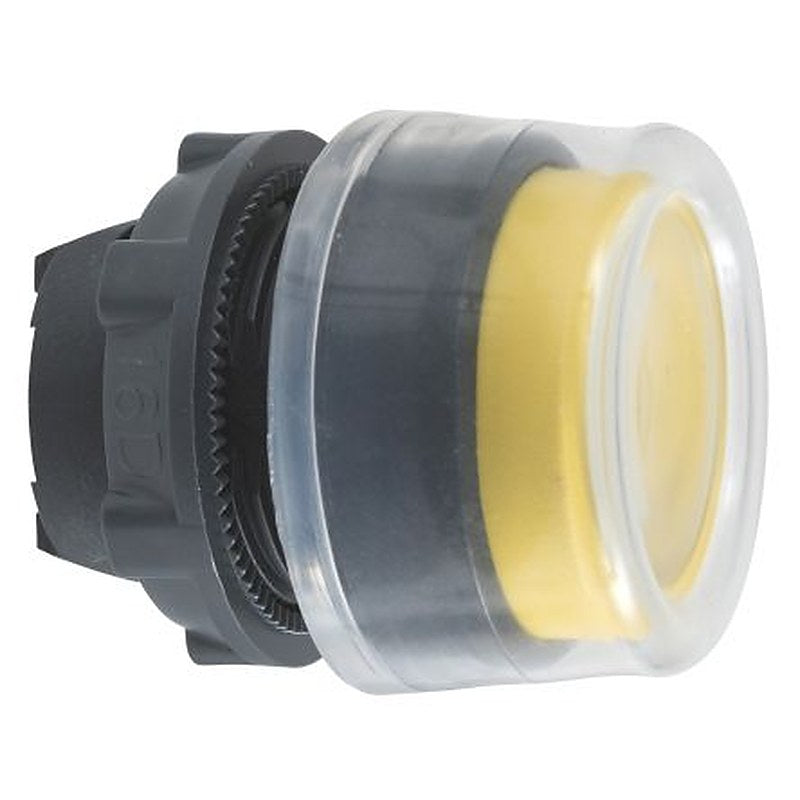 Schneider Electric Harmony Series Yellow Spring Return Push Button Head, 22 mm Cutout, IP66, IP67
