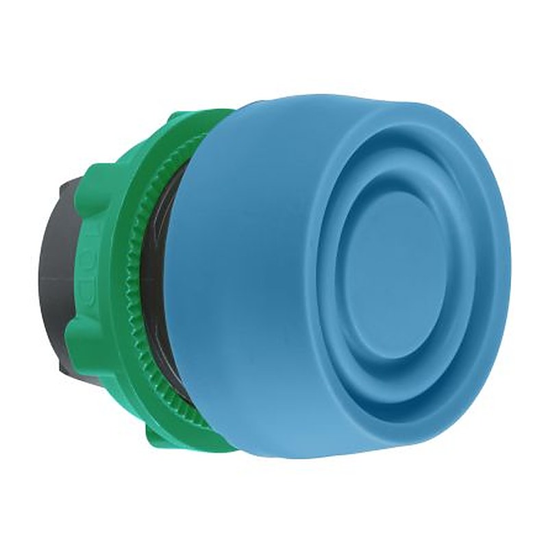 Schneider Electric Harmony Series Blue Spring Return Push Button Head, 22 mm Cutout, IP69K, IP67, IP66