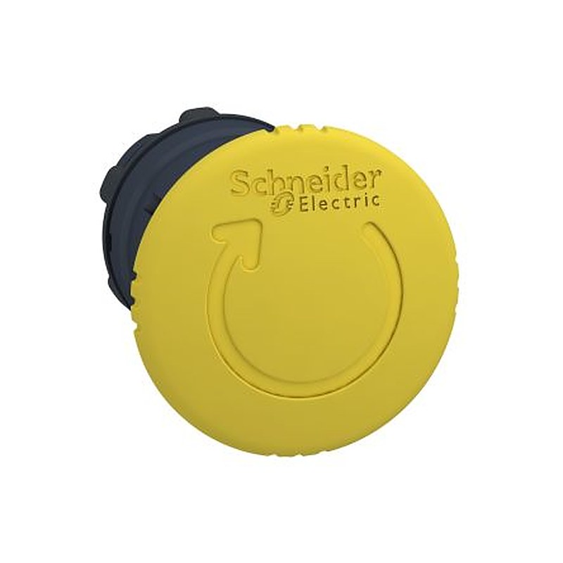 Schneider Electric Harmony Series Yellow Latching Push Button Head, 22 mm Cutout, IP69K, IP67, IP66