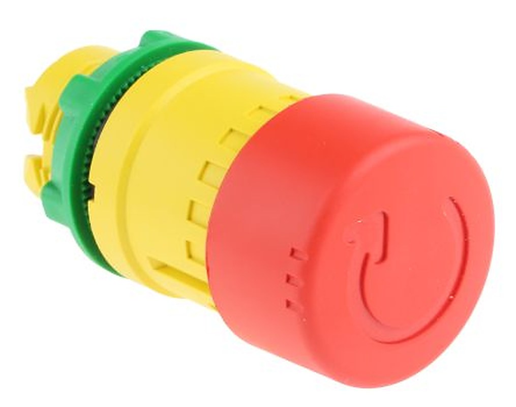 Schneider Electric Harmony XB5 Series Turn to Release Emergency Stop Push Button, Panel, 22 mm Cutout, IP66, IP69K, IP67