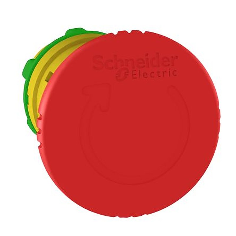 Schneider Electric Harmony Series Turn to Release Emergency Stop Push Button, Panel Mount, 22 mm Cutout, IP69, IP66,