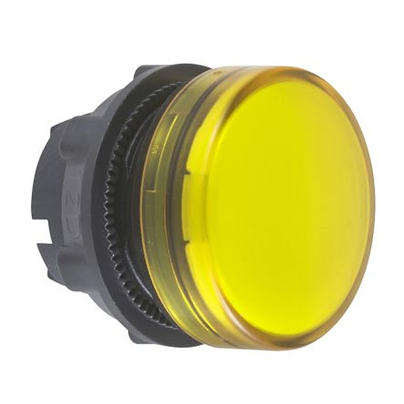 Schneider Electric Yellow Pilot Light Head, 22 mm Cutout Harmony Series