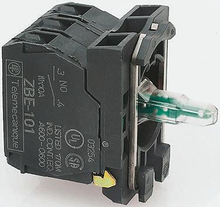 Schneider Electric Harmony Series Contact & Light Block, White Light, 1 NO