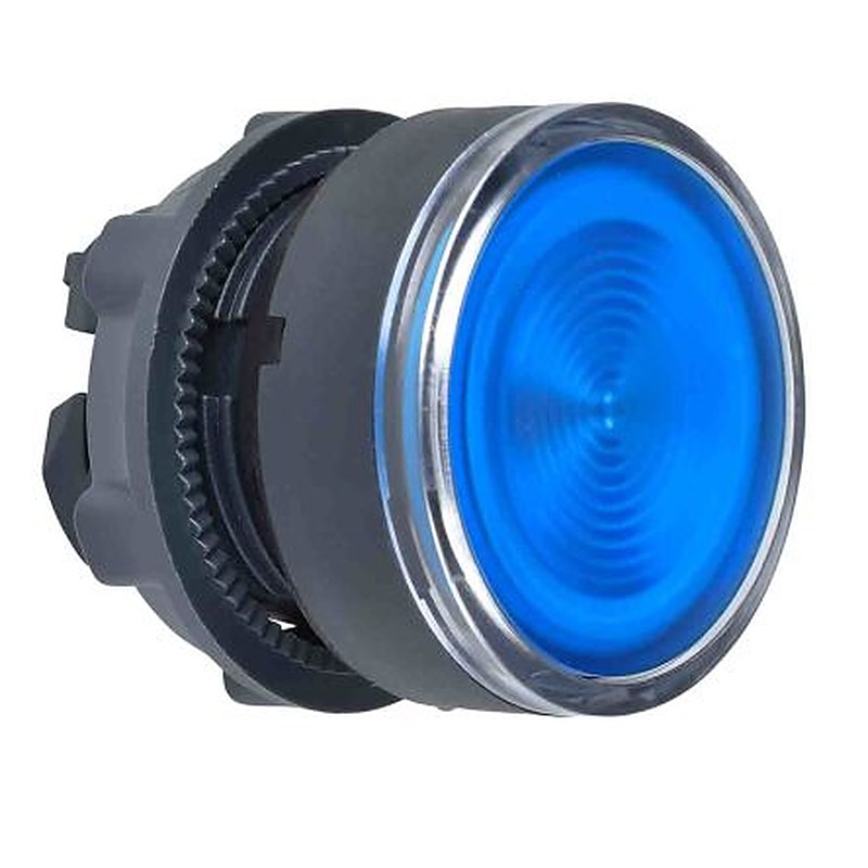 Schneider Electric Harmony Series Blue Spring Return Push Button Head, 22 mm Cutout, IP66, IP69K, IP67