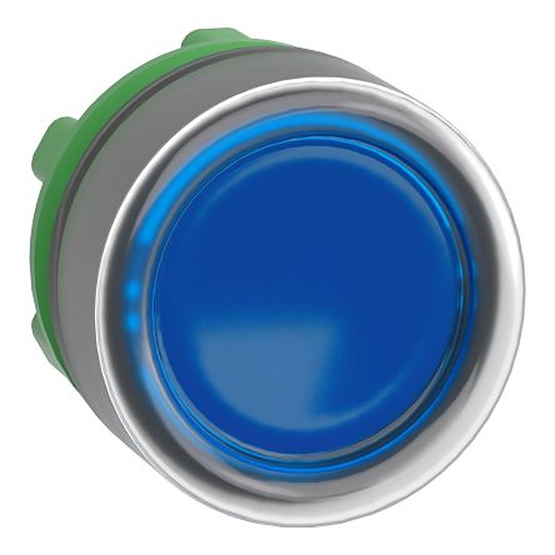 Schneider Electric Harmony Series Blue Spring Return Push Button Head, 22 mm Cutout, IP66, IP67
