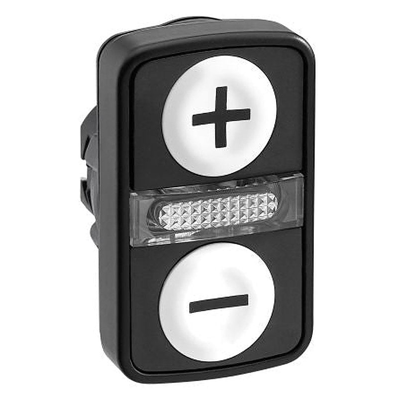 Schneider Electric Harmony Series Black, White Momentary Push Button Head, 22 mm Cutout, IP66, IP67, IP69K