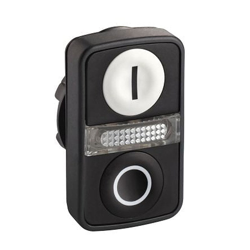 Schneider Electric Harmony Series White, Black Momentary Push Button Head, 22 mm Cutout, IP69K, IP67, IP66
