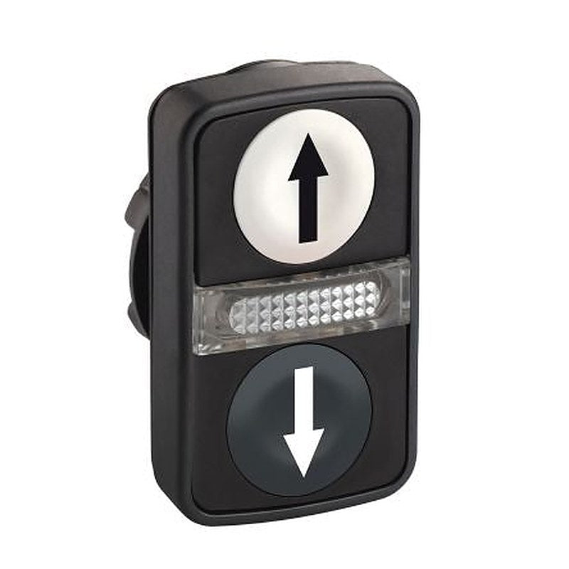 Schneider Electric Harmony Series White, Black Momentary Push Button Head, 22 mm Cutout, IP67, IP69K, IP66