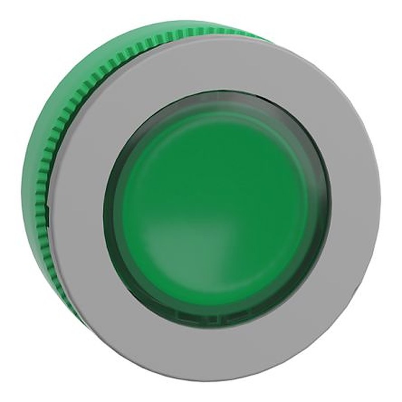 Schneider Electric ZB5F Series Green Push-in Push Button Head, 30.5 mm Cutout, IP67, IP66, UL, DNV, BV