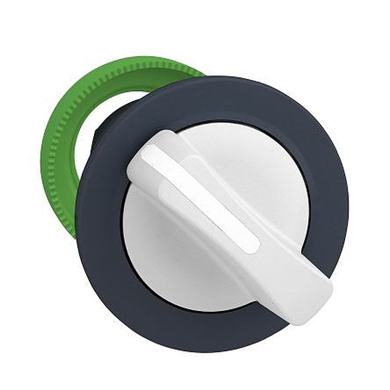 Schneider Electric Harmony XB5 Series 3 Position Selector Switch Head, 30 mm Cutout, White Handle, IP69K, IP66, IP67