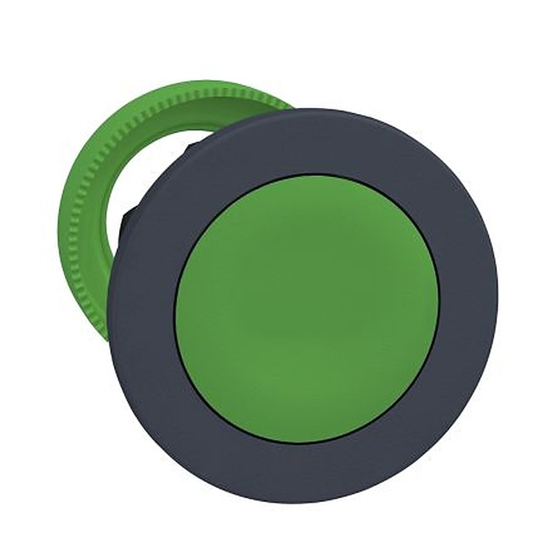 Schneider Electric Harmony XB5 Series Green Maintained Push Button Head, 30 mm Cutout, IP66, IP67, IP69K