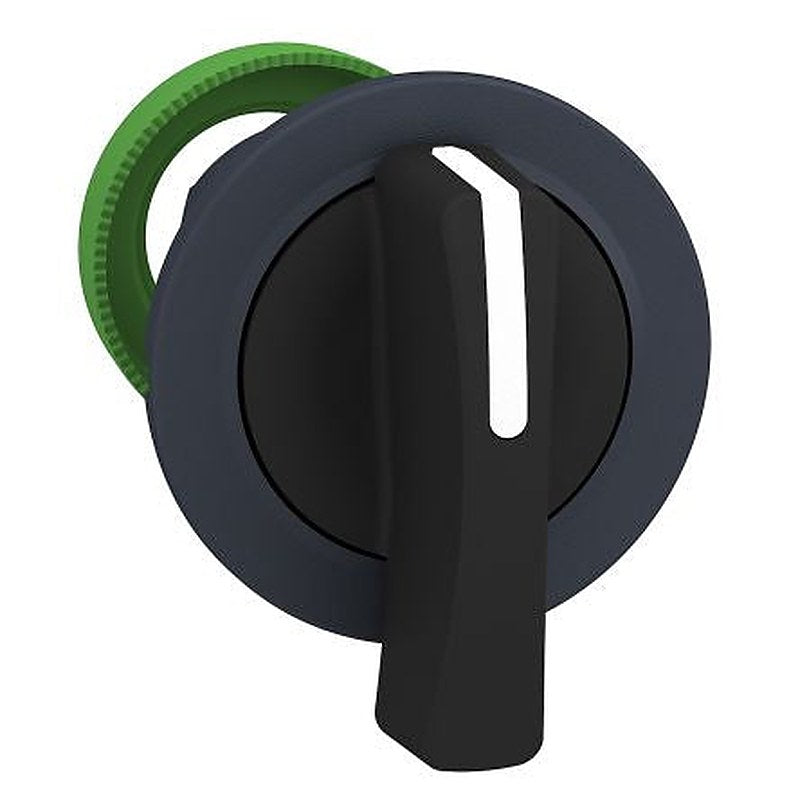 Schneider Electric Harmony XB5 Series 3 Position Selector Switch Head, 30 mm Cutout, Black Handle, IP67, IP69K, IP66