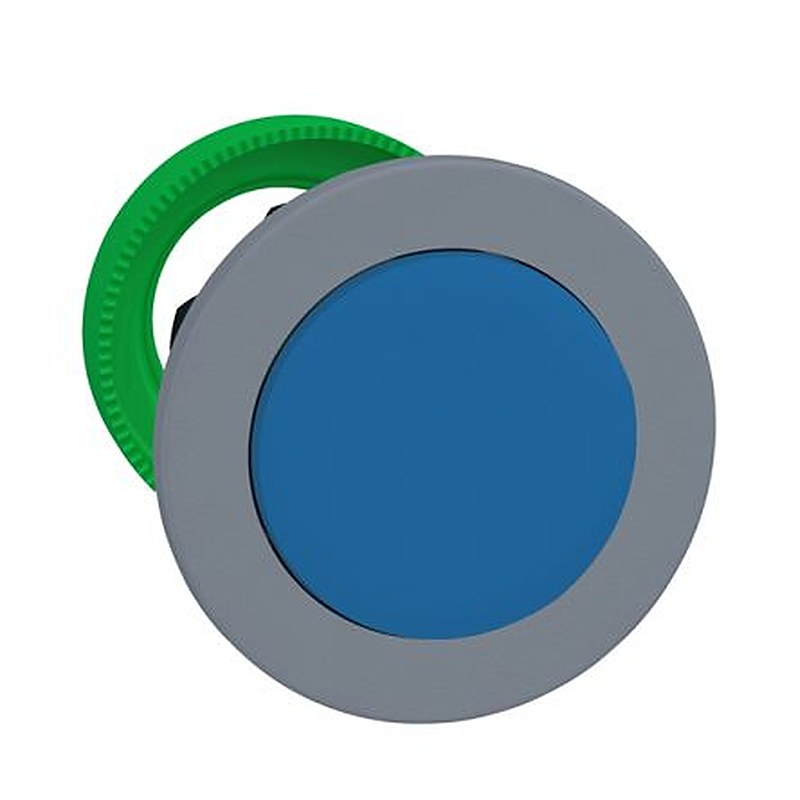 Schneider Electric ZB5F Series Blue Push Push Push Button Head, 30.5 mm Cutout, IP66, IP67
