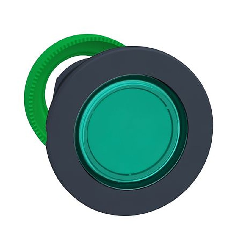 Schneider Electric Green Pilot Light Head, 30 mm Cutout Harmony XB5 Series