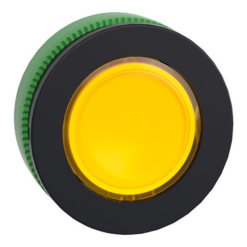 Schneider Electric Yellow Pilot Light Head, 30 mm Cutout Harmony XB5 Series