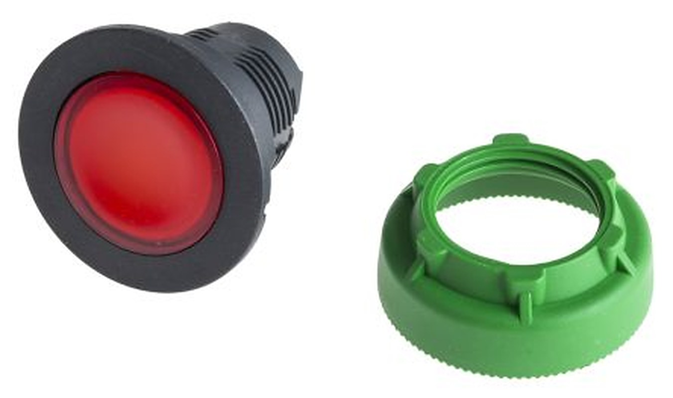 Schneider Electric Harmony XB5 Series Red Momentary Push Button Head, 30 mm Cutout, IP67, IP66, IP69K