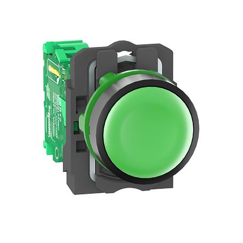 Schneider Electric Harmony Series Illuminated Radio Control Switch, 22 mm Cutout, Green LED, IP66, IP67, IP69K