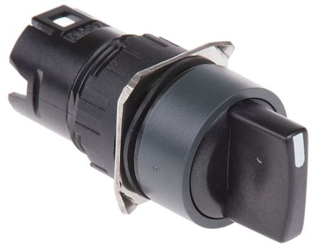 Schneider Electric Harmony Series 2 Position Selector Switch Head, 16 mm Cutout, Black Handle, IP65