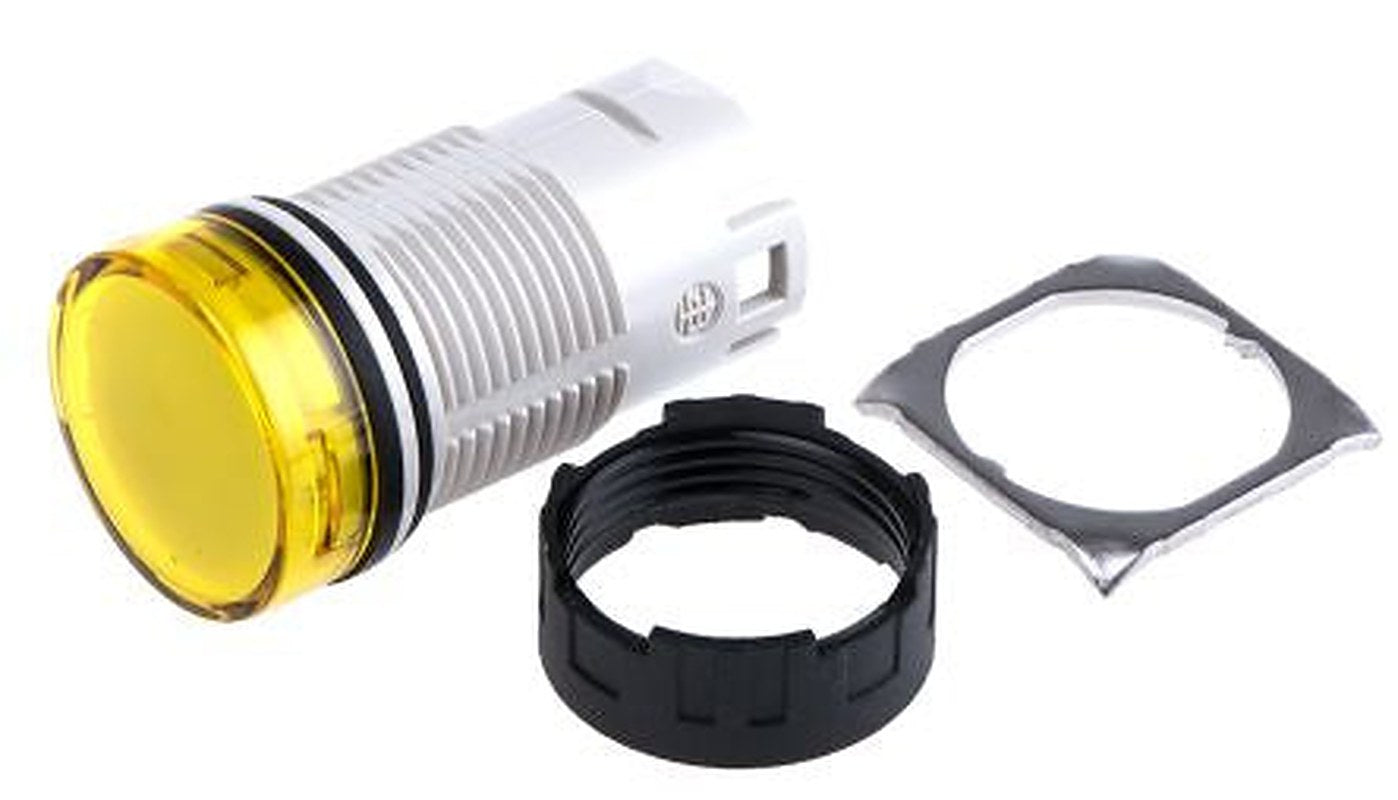Schneider Electric Yellow Pilot Light Head, 16 mm Cutout Harmony Series