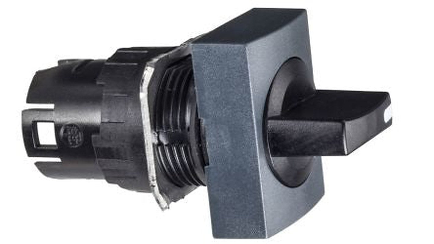 Schneider Electric Harmony XB6 Series 3 Position Selector Switch Head, 16 mm Cutout, Black Handle