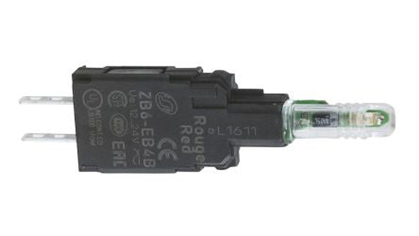 Schneider Electric Harmony XB6 Series Light Block, 120V ac, 48 V ac, Green Light