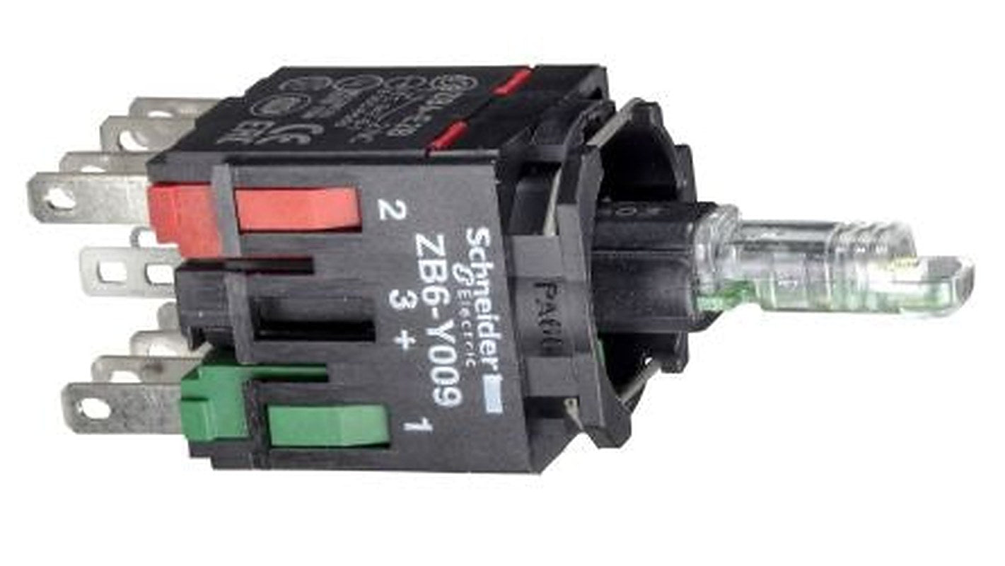 Schneider Electric Harmony XB6 Series Contact & Light Block, 12V, 24 V, Red Light, 1 NC