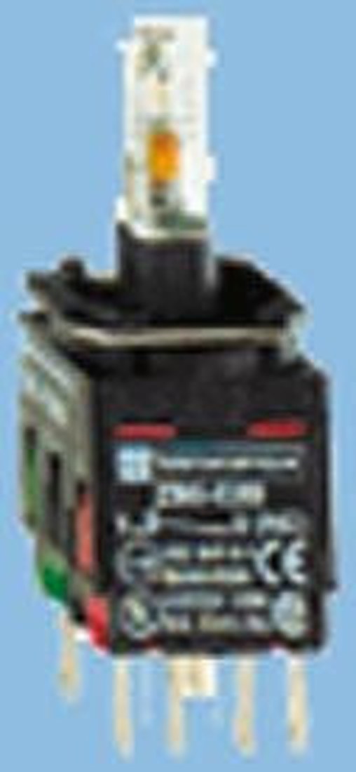 Schneider Electric Harmony Series Contact & Light Block, 24V, Blue Light, 1 NO/1 NC