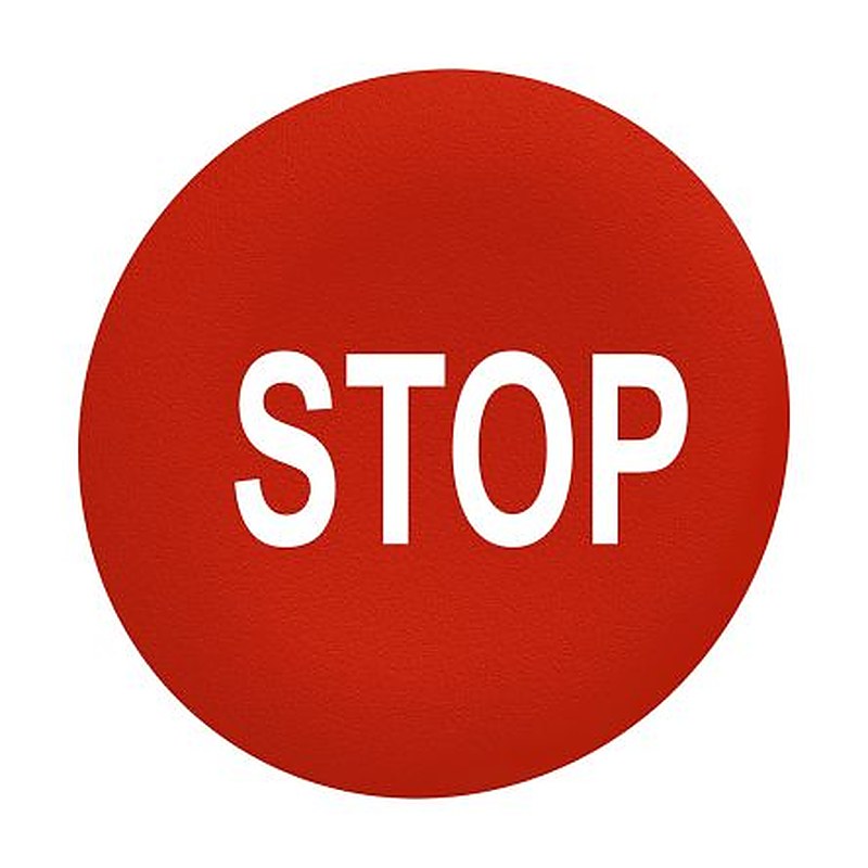 Schneider Electric Red Push Button Cap for Use with ZB4FA0 and ZB5FA0 Pushbuttons
