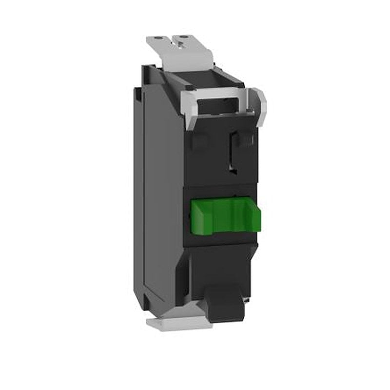 Schneider Electric Harmony Series Contact Block, 250V, Green Light, 1 NC