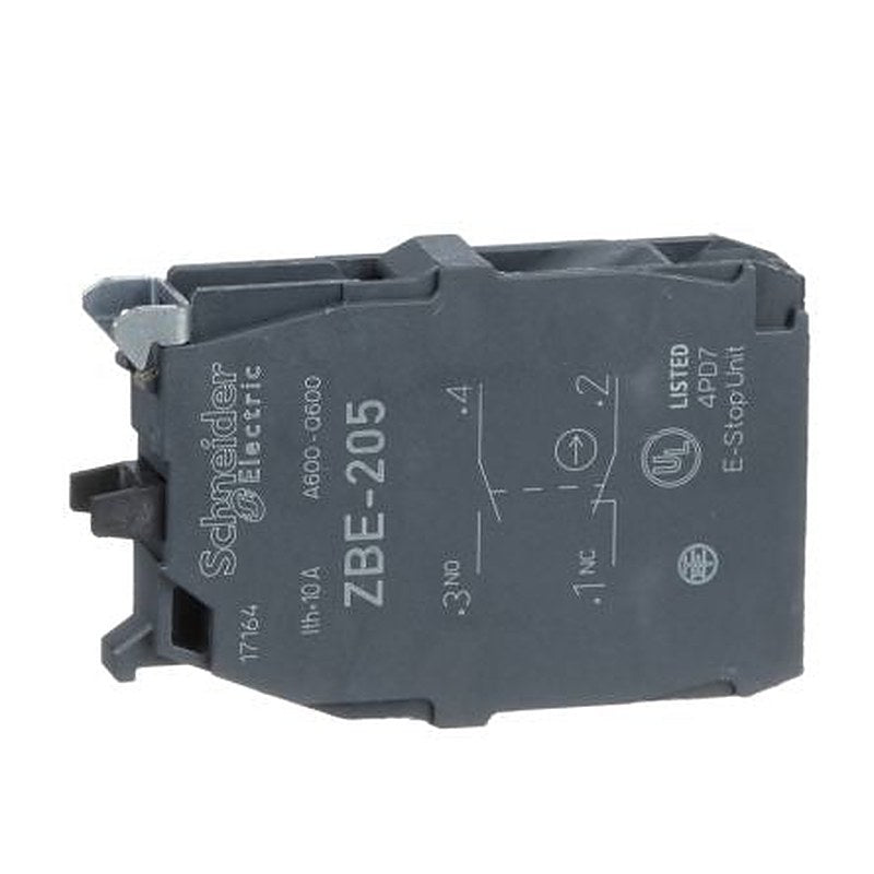 Schneider Electric Harmony Series Contact Block, 60V, 1 NO/1 NC