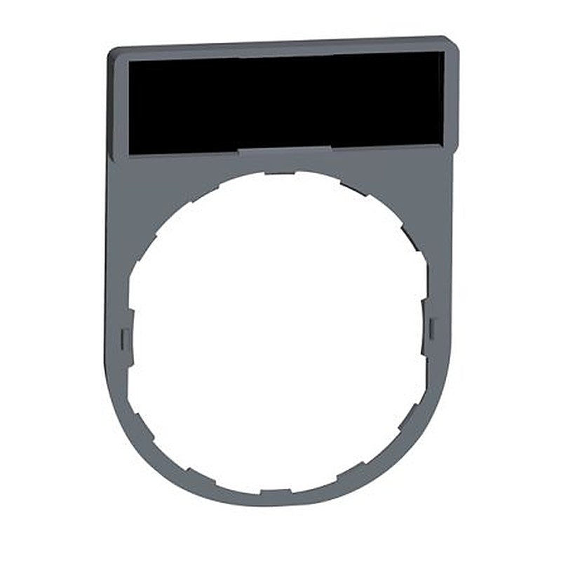 Schneider Electric Legend & Legend Holder Kit for Use with Push Buttons, Pre-printed "Unmarked on 1 Black Side, 1 Red