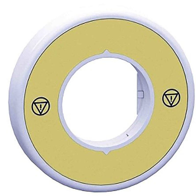 Schneider Electric Illuminated Unmarked Legend Ring for Use with Emergency Stop Mushroom Head Push Button