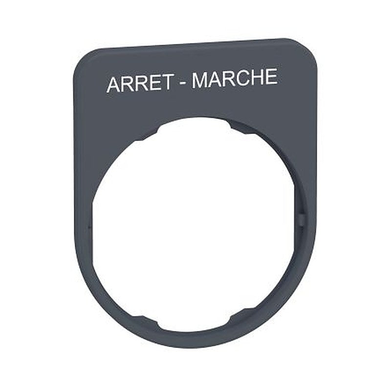 Schneider Electric Legend for Use with Harmony XB4, Harmony XB5, Pre-printed "ARRET-MARCHE